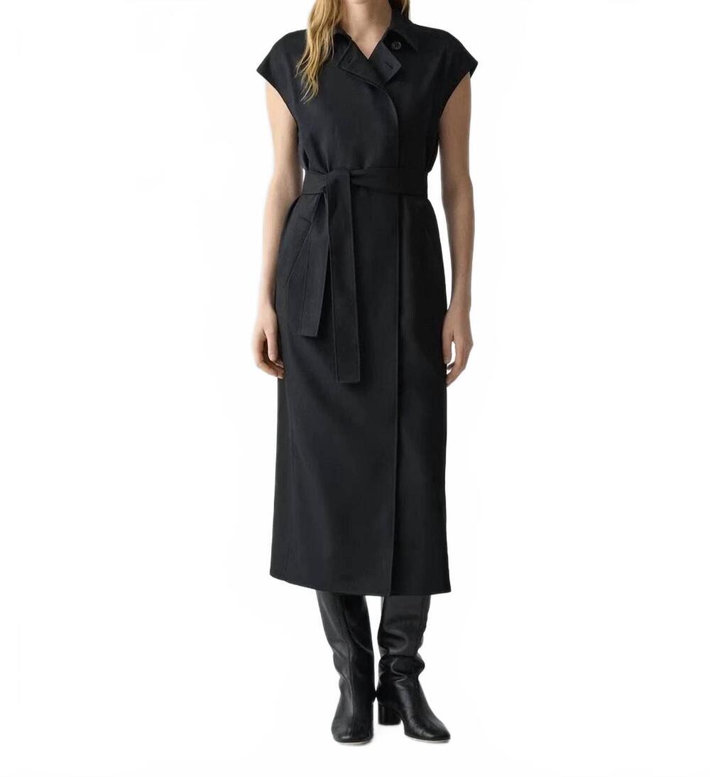 NEW THEORY cl db belt dress in black